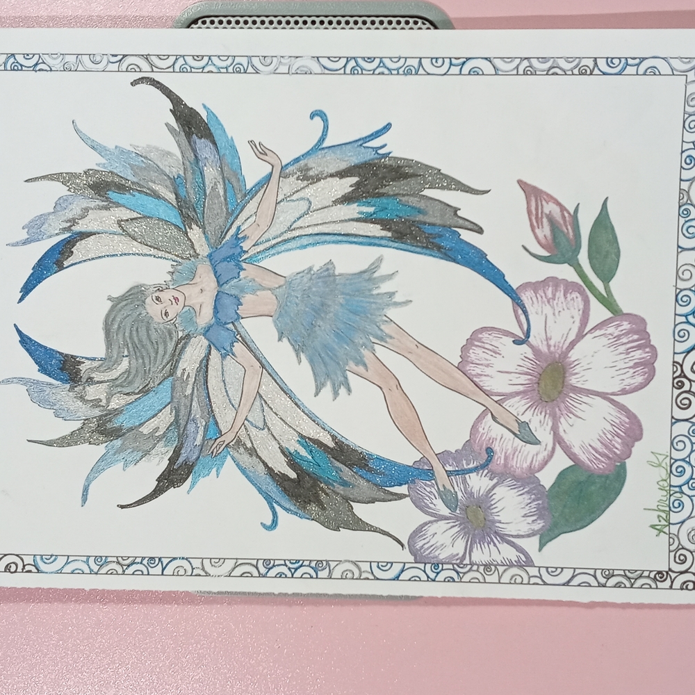 Glitter Fairies colored pages